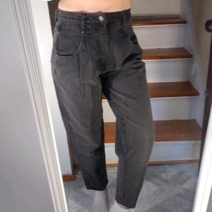 Vintage Brittania black mom jeans size 12 petite